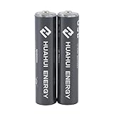 Lithium AAA Rechargeable Batteries with Micro USB Charging Port 1.5V/ 400mAh, 1000 Cycle 1h Quick Charge (2AAA)