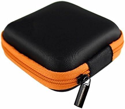 Eyemesto Mini Square Carrying Cases for Earphone Headset - Orange