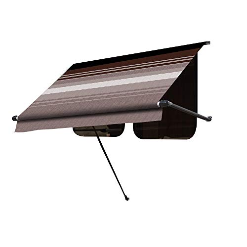 Carefree IF0608A62/ICJV01 Sierra Brown Dune Stripe 6' RV SL Standard Vinyl Wind…