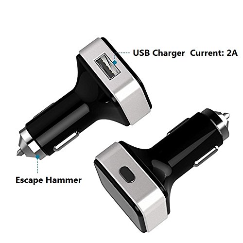 Vesafe Wireless Tire Pressure Monitoring System (TPMS), with 4 External Cap sensors. (Cigarette Lighter Plug with 2A Charging) (Color) - Thumbnail 4