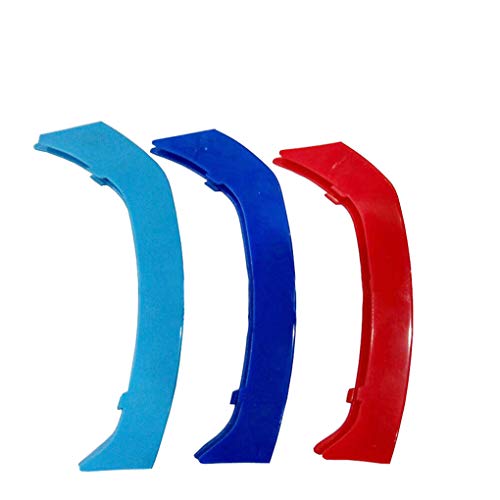 for 13-16 BMW 3 Series GT F34 (9Grilles one Side) 3D M Styling 3 Colors Front Grille Trim Motorsport Stripes Grill Cover Performance Stickers 3Pcs