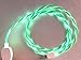 New Tech Junkies Candy Flow Moving EL Light-UP Flow led USB Data Charger Cable for iPhone X 8 7 6 5s (Green)