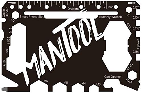 MANTOOL - Wallet Multi Tool - 46 Tools in 1