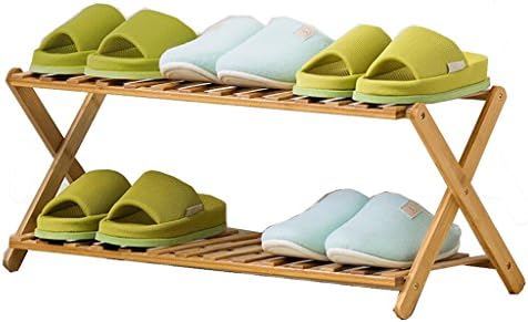 XIAOLVSHANGHANG HORS Shoe Rack Wood Shoe Storage Rack Multi-purpose Racks Simple Bamboo Shoes Shelf Racks 2 Layers Shelf Accessories (Size : 68cm)