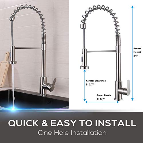 Mueller Professional Series Kitchen Sink Faucet Single Handle Stainless