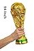 Tankership 2018 World Cup Trophy Replica Soccer Fans Souvenir with Color Box - 14 Inch Tall