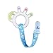 QAZANMAQ Teething Toys Silicone Baby Teether BPA Free Teething Ring Pain Relief Food Grade Chew Toy for Teething with Pacifier Clip