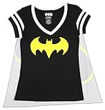 Junior's DC Comics Batman Costume Licensed Graphic T-Shirt w/ Cape