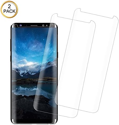 Galaxy Note 8 Screen Protector Full Coverage Screen Protector 9H Hardness HD Screen Protector for Samsung Galaxy Note 8 Anti-Bubble Film（2-Pack, Case Friendly）