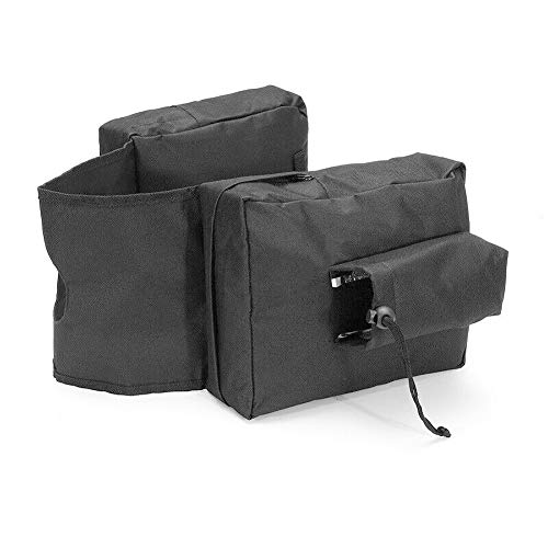 Zqasales ATV UTV Motorcycle Synthetic Leather 2-Strap Saddlebag Tool Bag Heavy-Duty Waterproof Motorcycle Side Saddlebags Saddle Bag Panniers - Thumbnail 5
