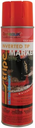 Seymour 20-658 Stripe Inverted Tip Marker, Red/Orange Fluorescent