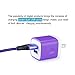 Wall Charger Dual Port Adapter with 6ft Micro USB Cable, Kakaly Charge Sync Cable Cord for Samsung S6 S7 Edge Plus, HTC, Sony, HuaWei, Blackberry, Android Smartphones-Purple