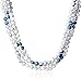 Amazon Essentials 6-7mm Dyed Blue Color Block Baroque Freshwater Cultured Pearl Endless Necklace, 100