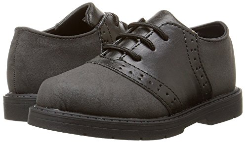 image for Baby Deer Boys' Suede Saddle Shoe Walking-K, Black, 4 M US Toddler