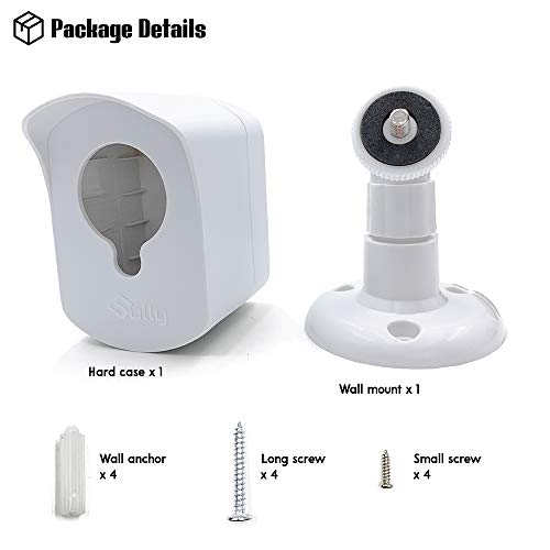 Mounting Kit for Wyze Cam (1 pcs White) Outdoor Case for Wyze Camera