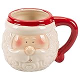 Delton Products Santa Head Mug 4.3 Inches x 4 Inches Ceramic Kitchenware