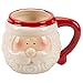 Delton Products Santa Head Mug 4.3 Inches x 4 Inches Ceramic Kitchenware