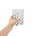 Feyarl Crystal Makeup Brush Holder Office Pen Pencil Holder Pot Candle Holder Votive Candle Lantern for Wedding Home Christmas Deco Gift (Silver)