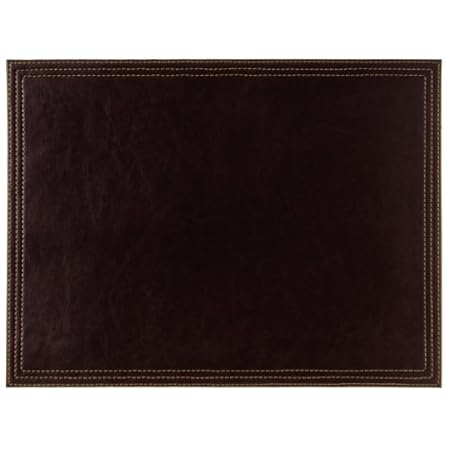 Artikle Leather Corporate aux Leather Large Placemat 400X300mm Brown Table Coasters Restaurant