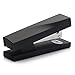 Zodaca [Wave Design] Soft Touch Desk Stapler, 15 Sheets Capacity, Black Wave