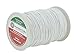 Mandala Crafts 2mm 109 Yards Jewelry Making Beading Crafting Macramé Waxed Cotton Cord Rope (White)