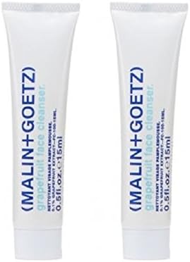Malin + Goetz Grapefruit Face Cleanser 0.5 oz/Each 2 Piece Set
