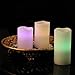 Ohuhu® Real Wax Battery-Powered Flameless Candles / Color Changing Candles / LED Tealight Candles, 3-Pack - 3