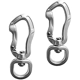 Yundxi Swivel Eye Snap Hook 400KG Strength Hanging Connector for Carabiner Backpack Keychain