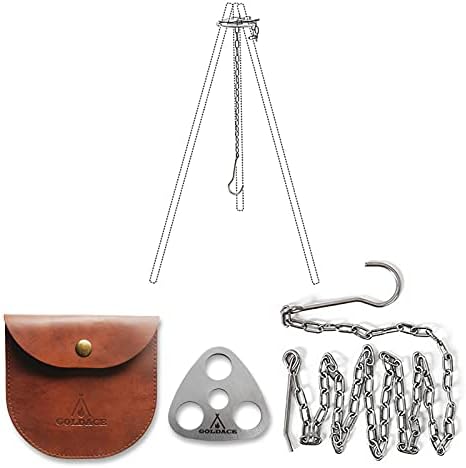 GOLDACE Stainless Steel Camping Gear and Equipment Campfire