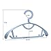 Senfhome Plastic Clothes Hanger Wide Shoulder Slip Resistant Pack of 20 PCS 4 Color