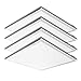 LED 2 x 2 Ft Recessed LED Panel Light Ceiling White Frame 40W 4000K Dimmable - 4Pack