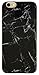Iphone 6s Case, Iphone 6 Case, IiEXCEL Marble Pattern Black Soft Flexible TPU Slim Fit Cover Case and Glass Screen Protector for Iphone 6s/6 (Color 1)