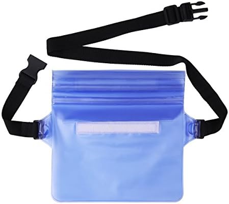 Yeemee 3-Zipper Design, The Most Durable Waterproof Pouch/Waterproof Bag | Lightweight & Adjustable Waist Strap | Ideal Waterproof Phone Case/Waterproof Wallet for Boating and Fishing