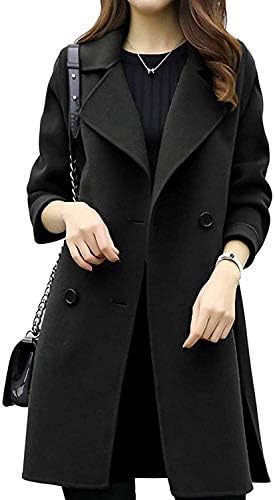 Smaids x Smile Chester Coat, Elegant, Simple, Plain, Long Sleeve, Pea Coat