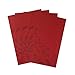 Top Finel Dinning Table Placemats for Kitchen Table Set of 4 Vinyl Woven Place Mats Heat Resistant Wipeable Placemat for Holiday, Red