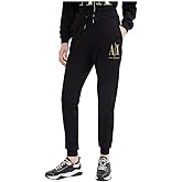 Armani Exchange Womens Foundation Icon Gold Sweatpants