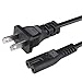 ANYQOO 6 Feet Power Adapter Extension Cord Wall Cord Cable (Black-01)