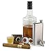 Perfect Pregame Cigar Flask Gift Set - 2 Cigar Holder and 2 Oz Stainless Steel Flask Combo - Includes Cigar Cutter and Funnel - Great Groomsmen Flask