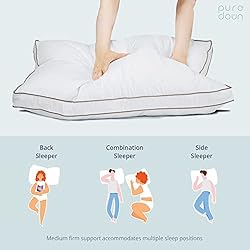 puredown Goose Feathers and Down Pillow for