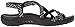 Skechers Modern Comfort Sandals Women's Reggae-Haystack Toe Ring Sandal,Black/Grey,7 M US