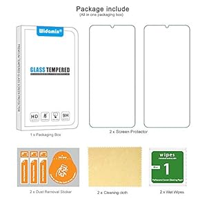 Widamin 2Pezzi, Vetro temperato Compatibile con Oppo A9 2020 / A5 2020, Pellicola in Vetro, [durezza 9H], [Alta… - immagine 8