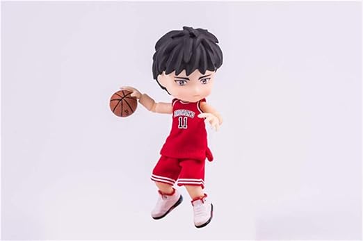 Amazon Com Xungzl Slam Dunk Basketball Player No 11 Rukawa Kaede Q Version Pvc Anime Cartoon Game Character Model Statue Figure Toy Collectibles Decorations Gifts Favorite By Anime Fan Color Red Home