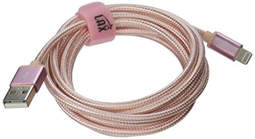 LAX Gadgets Apple MFi Light Cable, Rose Gold, 6 Feet
