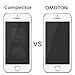 OMOTON 2.5D Round Edge 9H Hardness Bubble-free Tempered Glass Screen Protector for Apple iPhone 5/ 5s/ 5c/ SE, Pack of 2