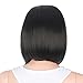 Netgo Black Bob Wig Short straight Heat Resistant Synthetic Black Hair Wig for Black Women