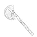 HanYan Angle Finder Swing Arm Protractor 0-180 Degrees Stainless Steel Goniometer Ruler - 150 mm Angle Tool
