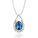 OSIANA Drop-Tear Pendant Necklace with Crystal from Swarovski (Montana)
