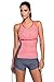 Aleumdr Women's Tankini Swimsuit Printing Swimwear 2pcs Bathingsuit Red Large