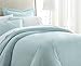 ienjoy Home Hotel Collection Soft Brushed Microfiber Duvet Cover Set, Queen, Aqua