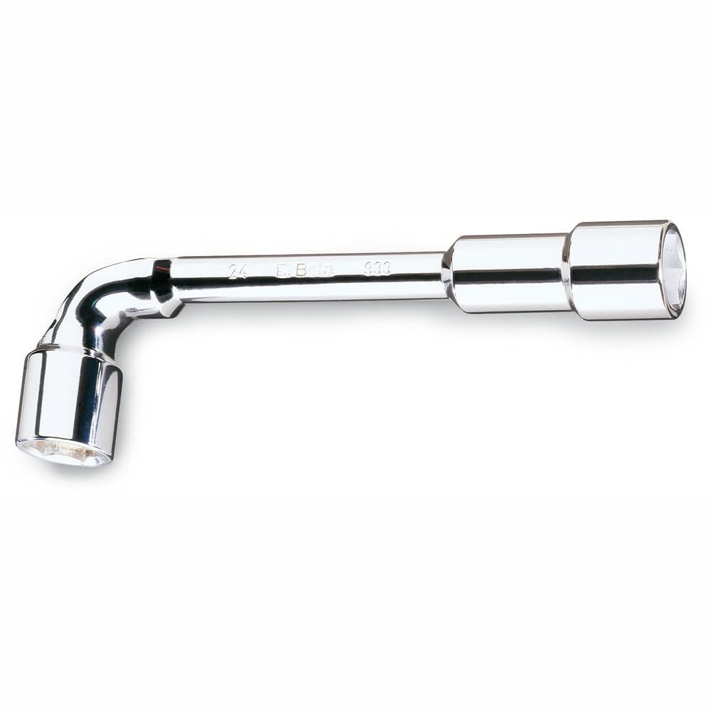 Beta 9330012 Model 933 12X12 Double Ended Offset Hexagon Socket Wrenche, Bright Chrome-Plated, 12 x 12 mm Size